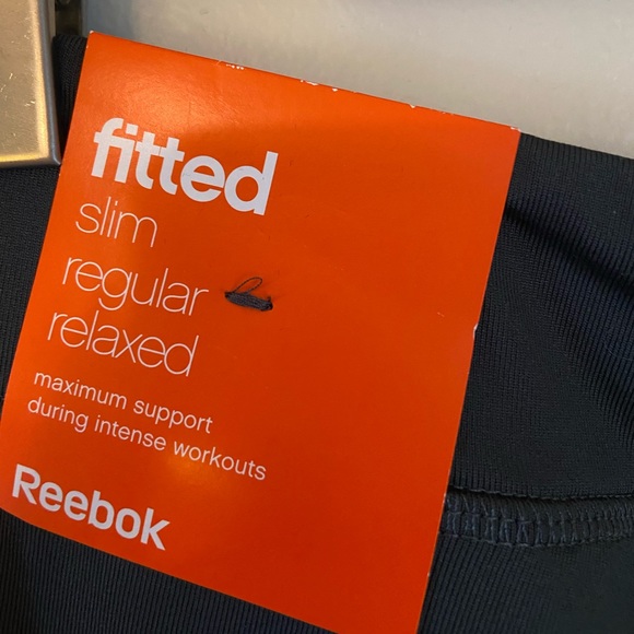 Reebok Dark Charcoal Grey Yoga Pants Flare Leggings - Picture 3 of 5